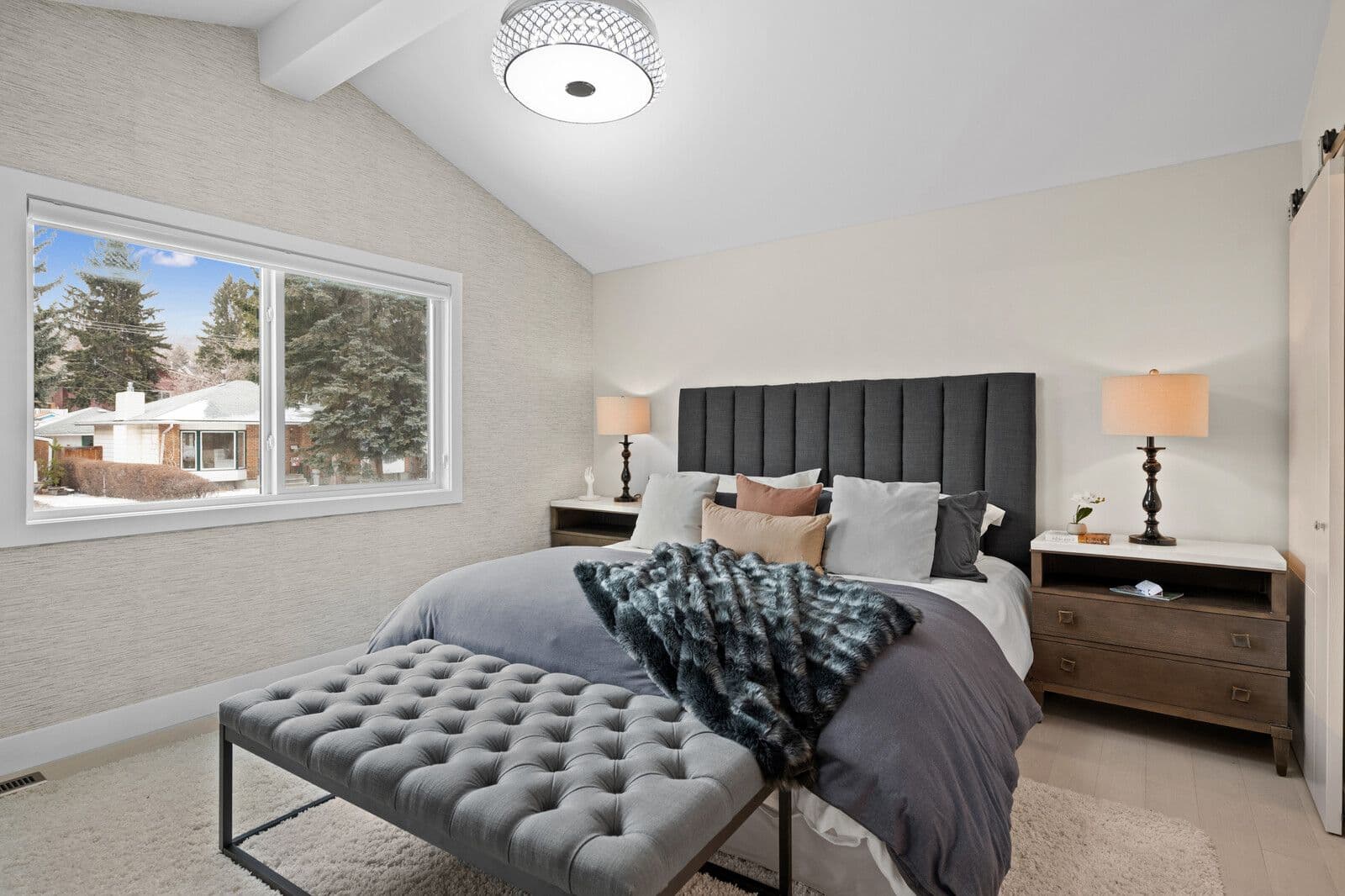 Calgary basement living space renovation