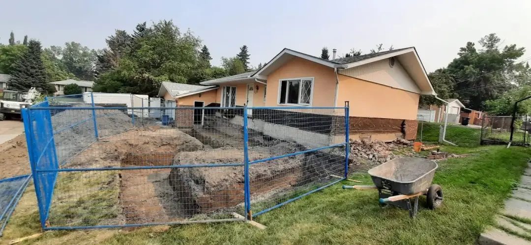Home addition Calgary — before photo