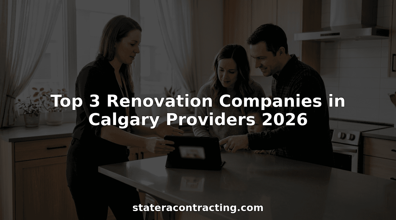 Top 3 Renovation Companies in Calgary Providers 2026